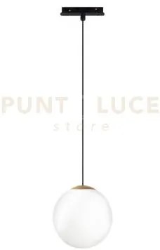 Sospensione per binario magnetico e sfera d.15cm oro led 3000k 624l...