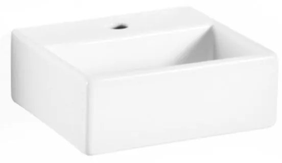 Lavabo da appoggio Quarelo rettangolare in ceramica bianco