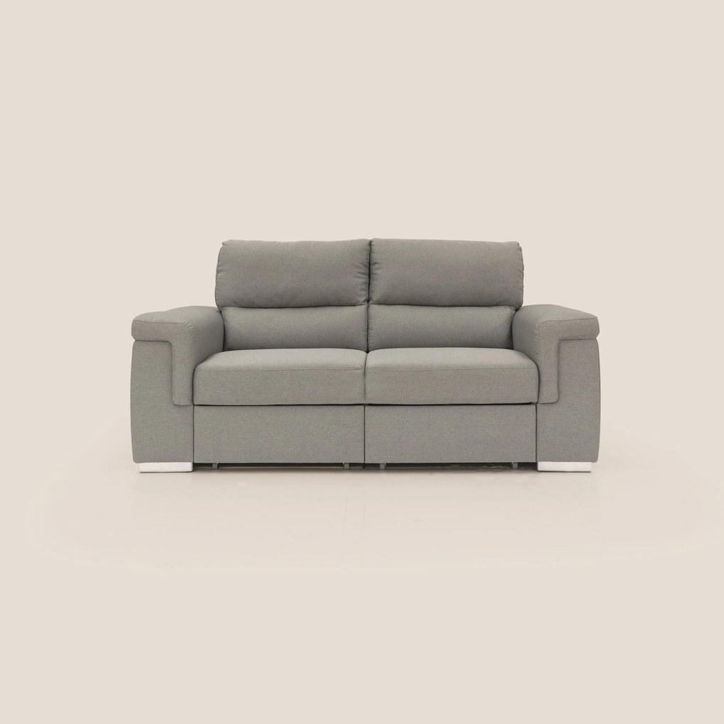 Spazio Divano con 2 panche estraibili in tessuto simil cotone impermeabile T13