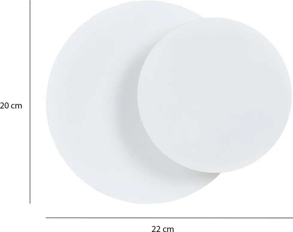 Applique da Parete Circle Bianca Luce Indiretta G9
