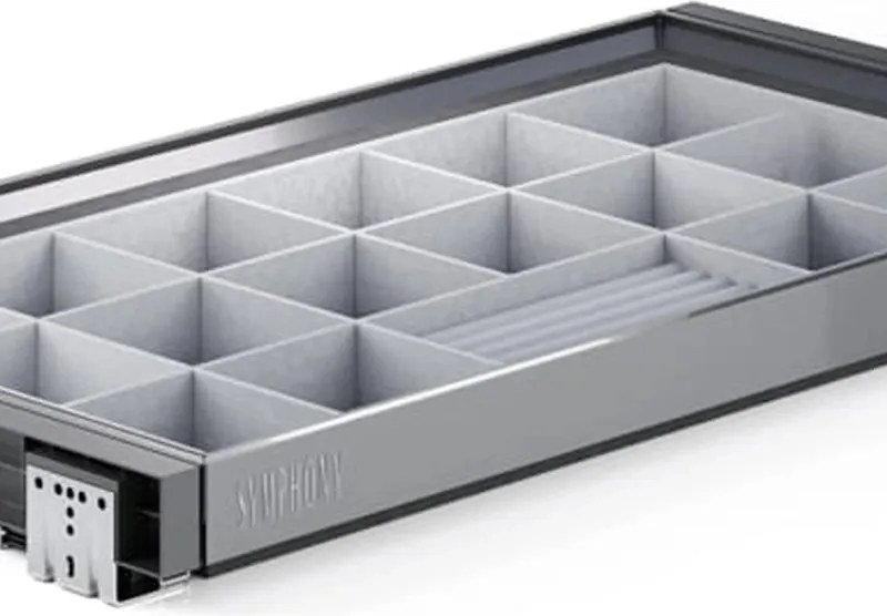 Porta cravatte/cinture grigio