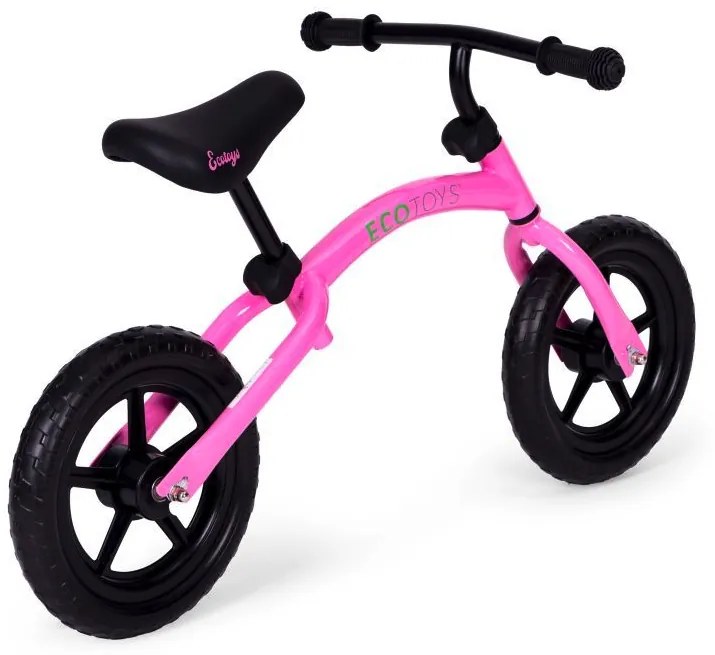 Bicicletta senza pedali rosa per bambini