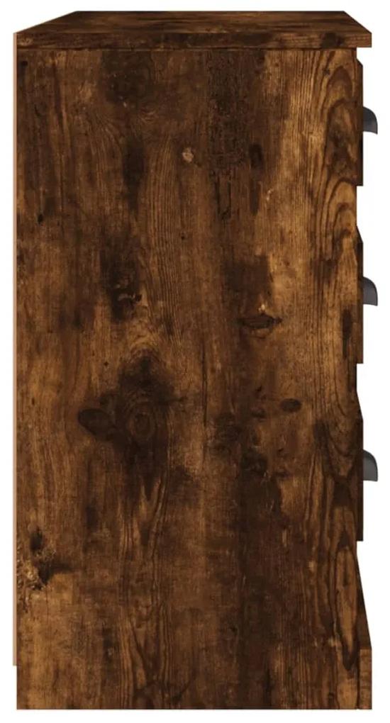 Credenza rovere fumo 104,5x35,5x67,5 cm in legno multistrato