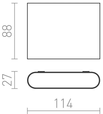 RED-Design Rendl-R12012- Applique da esterno LED CHOIX 2xLED/3W/230V IP54