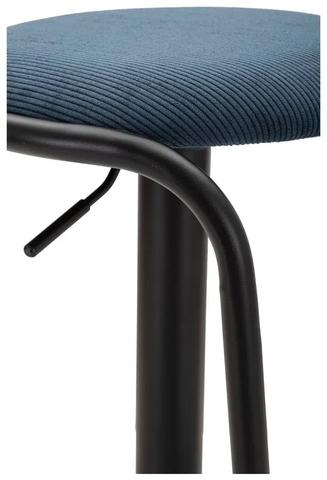 Sedia da bar color petrolio/nera in imbottito con altezza regolabile (altezza della seduta 61 cm) Destiny – Mauro Ferretti