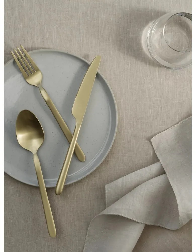 Posate dorata in acciaio inox 16 pz Stella – Blomus