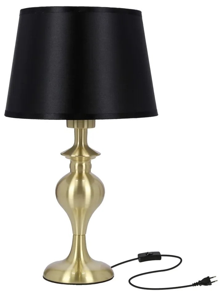 Lampada da tavolo in nero e oro (altezza 40 cm) Prima Gold - Candellux Lighting