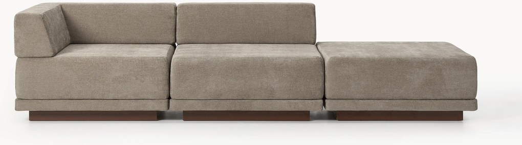 Divano componibile 4 posti con poggiapiedi Colin