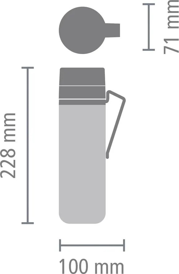 Tazza termica grigio chiaro 500 ml Make &amp; Take - Brabantia