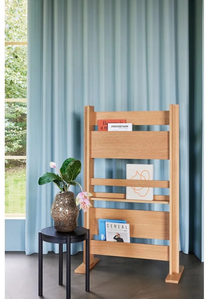 Sgabello nero Oto - Hübsch