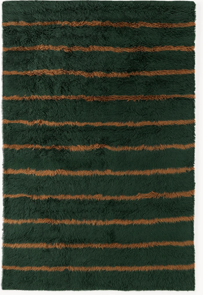 Tappeto in lana a pelo lungo fatto a mano Chaz