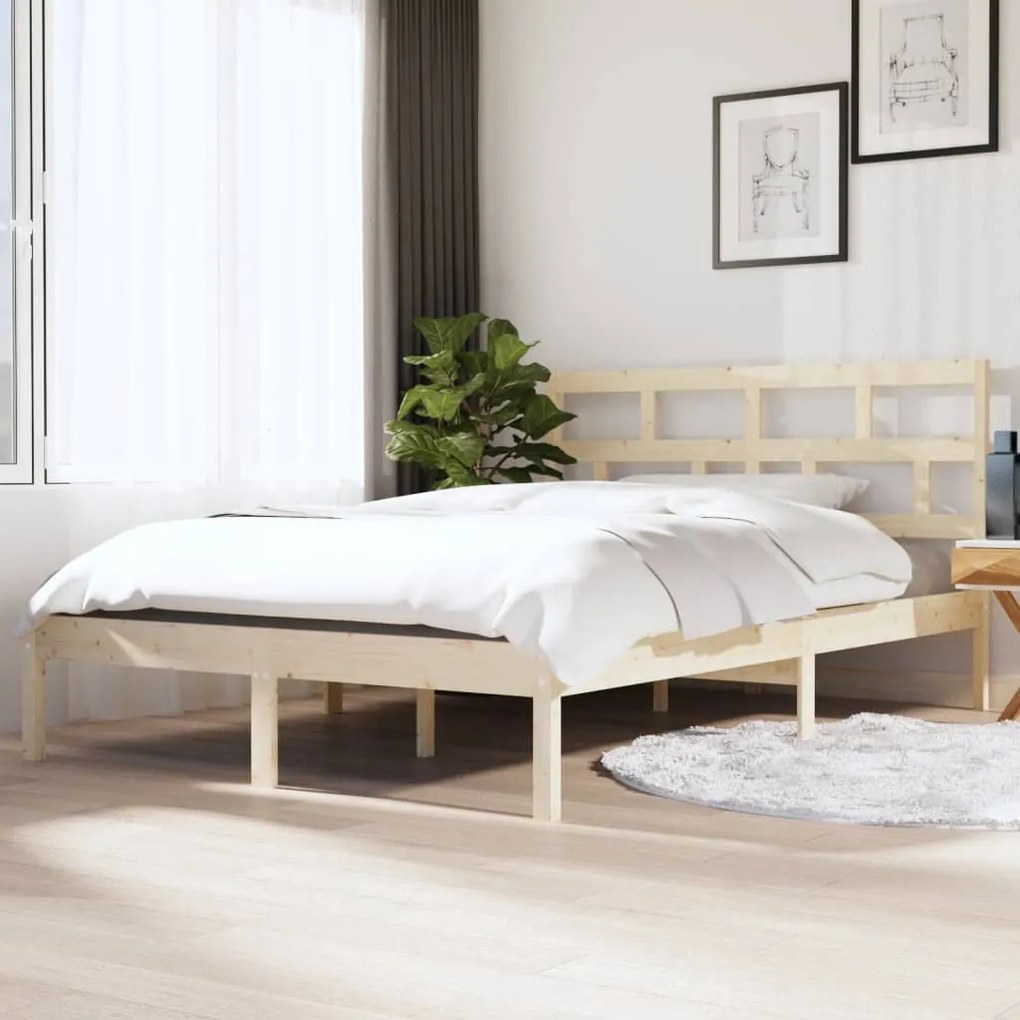 Giroletto 135x190 Cm Double İn Legno Massello /
