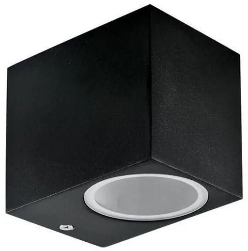 Applique Quadrata Monodirezionale IP65 - GU10 Nera