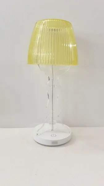 Minilady lampada in acrilico giallo a batteria