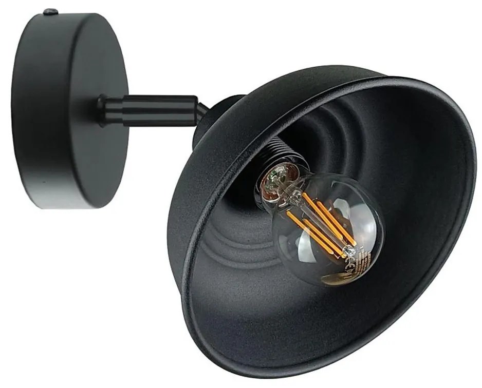 Faretto da parete FAUN 1xE27/60W/230V nero