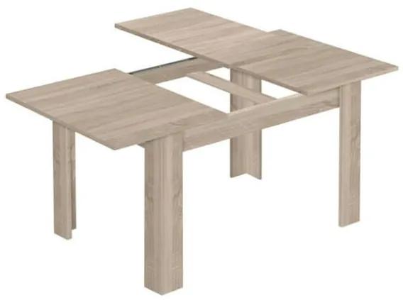 Tavolo allungabile da pranzo rettangolare in legno 140-190x90 cm Kendra Rovere