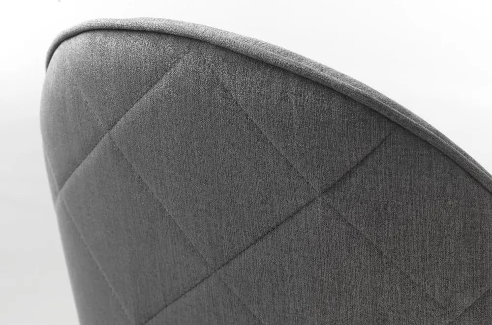 Sedia da pranzo grigia in imbottito con braccioli Minto – Unique Furniture