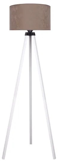 Brilagi - Lampada con piedistallo VELVET 1xE27/60W/230V bianco/beige