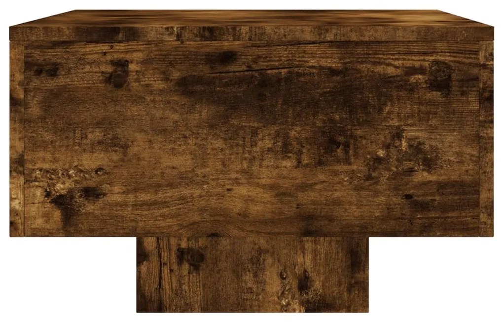 Tavolino da salotto rovere fumo 100x49,5x31cm legno multistrato