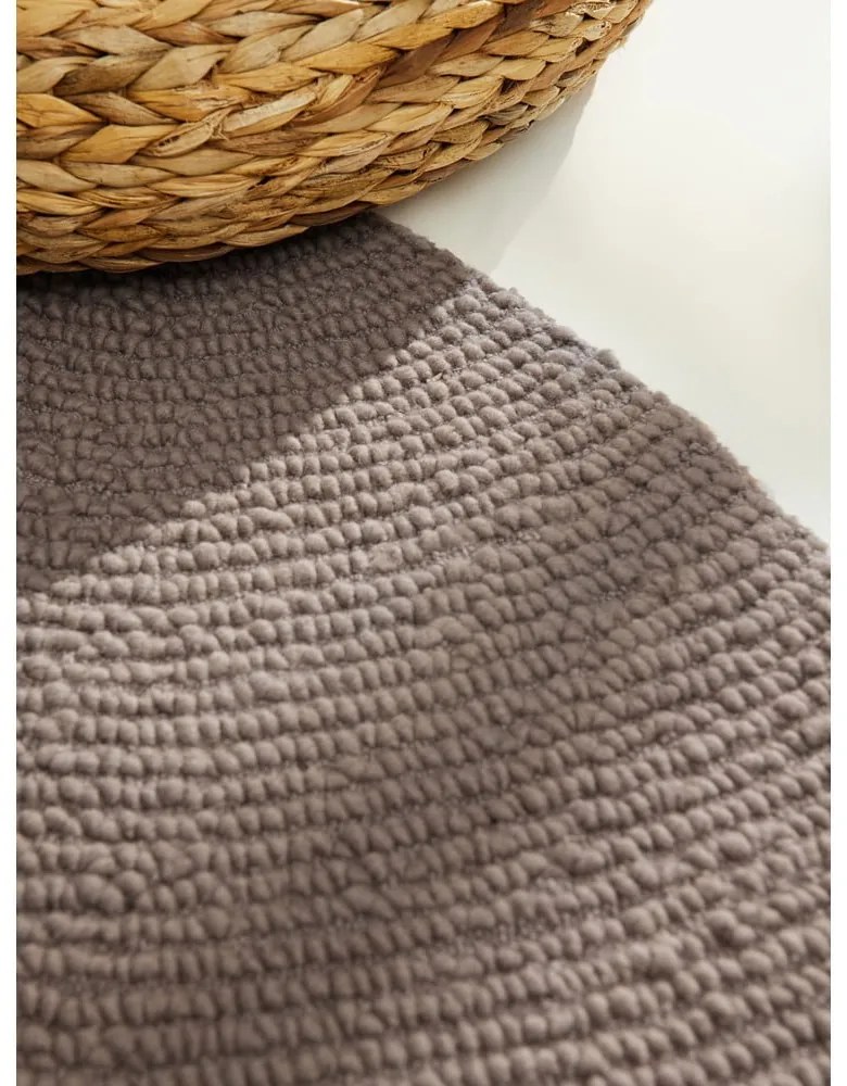Tappeto rotondo grigio tortora in lana tessuto a mano ø 200 cm Eleni Taupe – Hanse Home