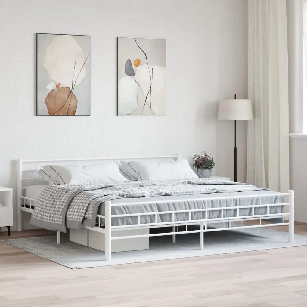 Giroletto Bianco İn Metallo 200x200 Cm /