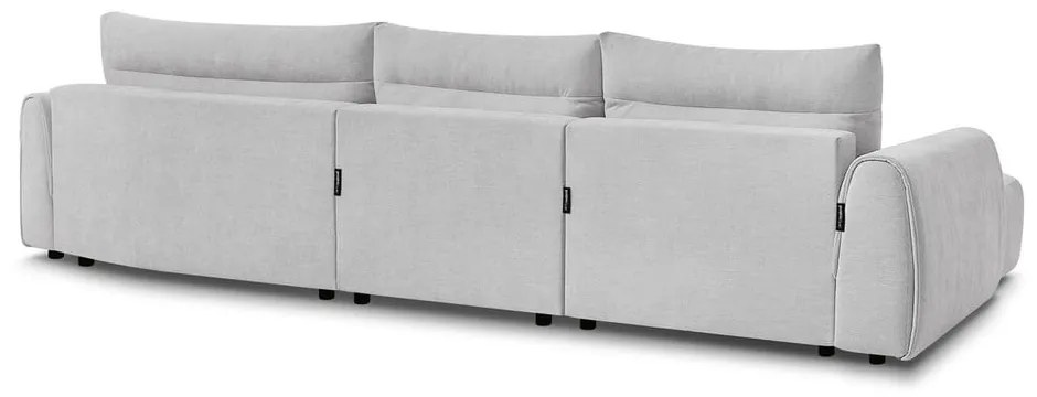 Divano angolare in grigio chiaro Aden – Bobochic Paris