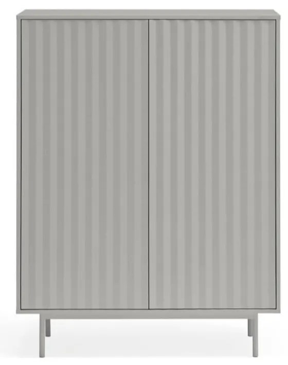 Cassettiera alta grigia 97x130 cm Sierra - Teulat