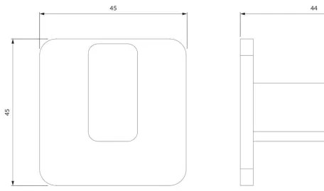 OMNIRES NL80115CR - Gancio a muro NELSON cromo lucido