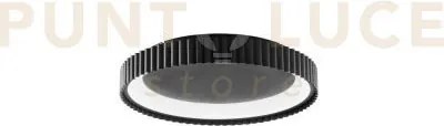 Plafoniera led nike nera in metallo 30w 4380lm cct 2700 e 3200 e 40...