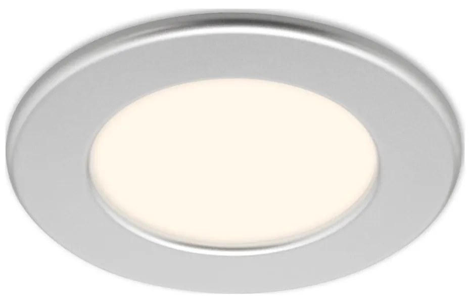 Briloner 7049014 - Plafoniera LED da incasso per bagno 6W/230V IP44 cromo opaco