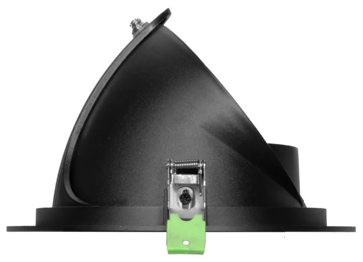 Faro LED Incasso 42W Nero Orientabile, Foro Ø210mm con driver Philips Colore Bianco Variabile CCT
