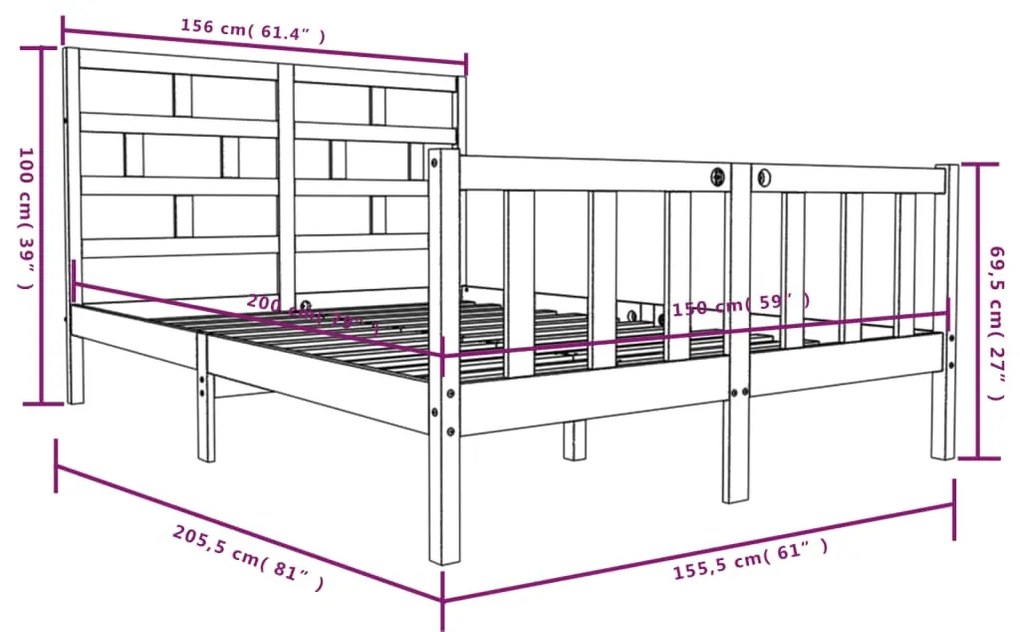 Giroletto Massello Pino 150x200cm King Size