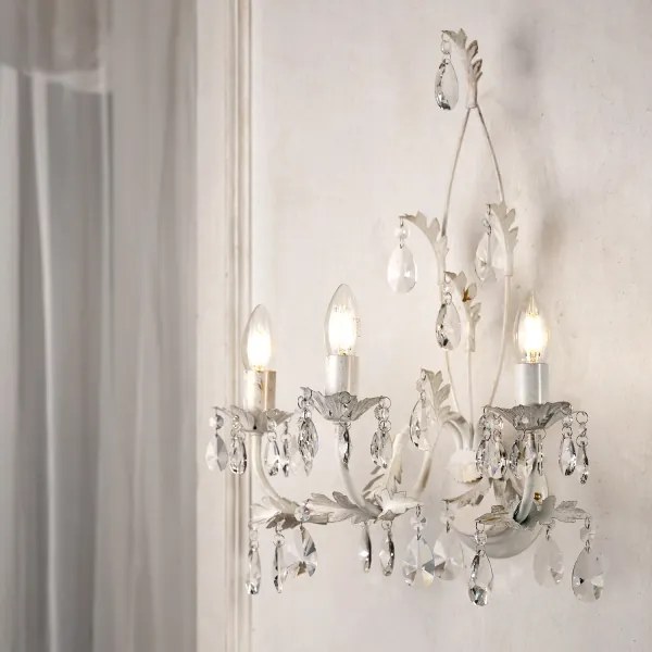 ONLI - Applique TERESA 3xE14/6W/230V bianco