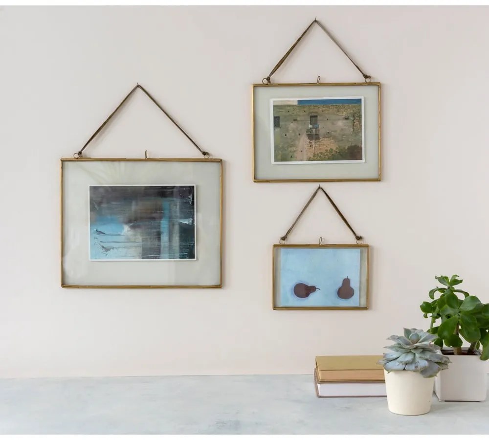 Cornice da parete in metallo dorata 20x15 cm - Rex London