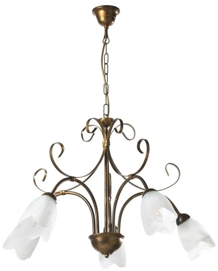 ONLI - Lampadario a sospensione con catena ODINO 5xE14/6W/230V