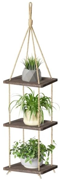 Mensola a sospensione 90x25 cm abete