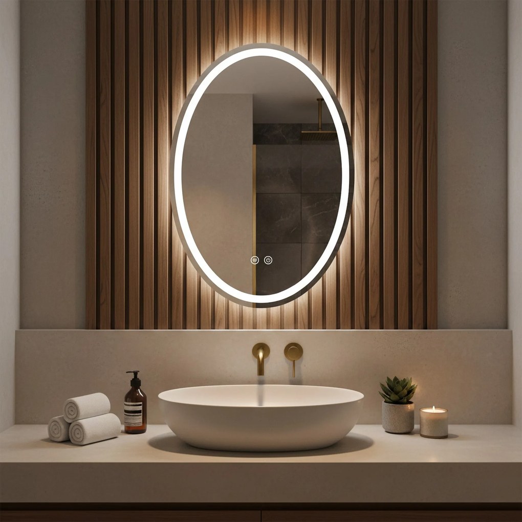 Specchio LED Marco 60x80 cm