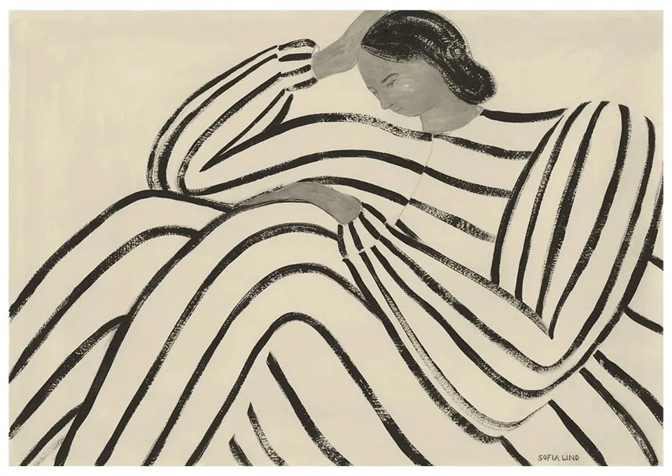 Poster 70x50 cm Waiting – Sofia Lind – The Poster Club