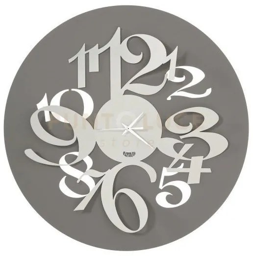 Orologio con numeri grandi 3d focus fango e avorio in ferro 50cmdid...