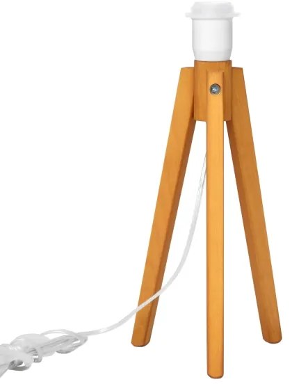 Lampada da tavolo ALBA 1xE27/15W/230V color crema/quercia