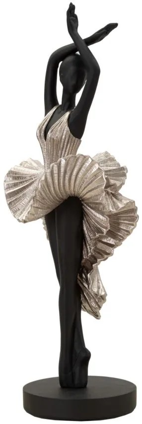 Statuetta Ballerina Elegante in Argento - cm 17x14x43