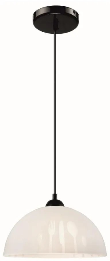 Lampadario su filo 1xE27/60W/230V bianco