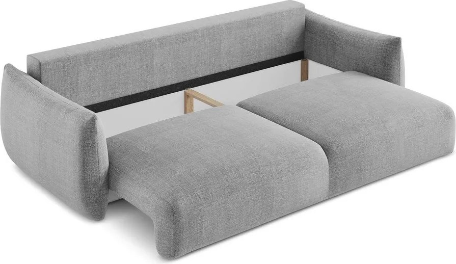 Divano grigio chiaro allungabile 230 cm Leila – Makamii