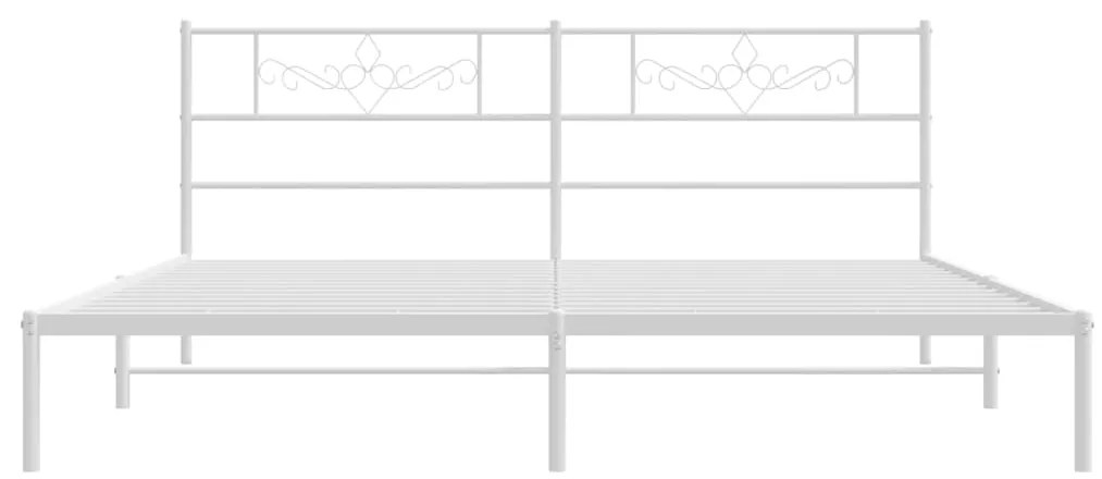 Giroletto con testiera metallo bianco 193x203 cm