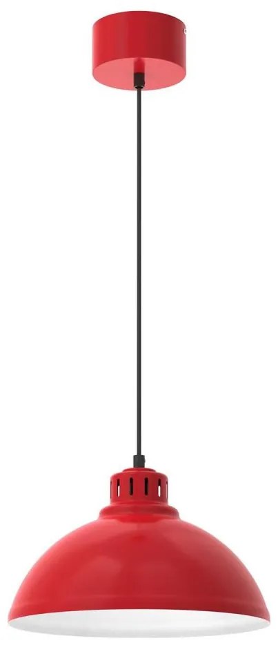 Lampadario a cavo SVEN 1xE27/15W/230V rosso