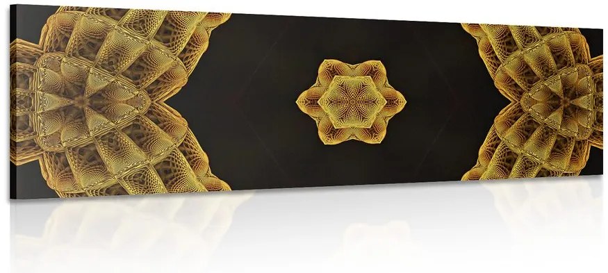 Quadro su tela – Mandala dorato interessante
