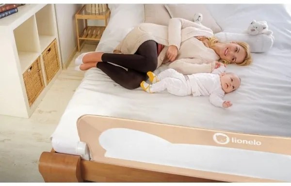 Lionelo - Barriera di sicurezza per letto EVA beige