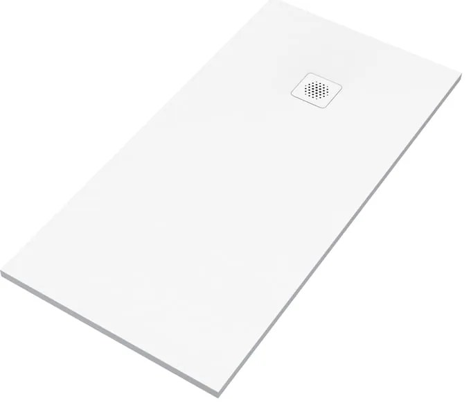 Piatto doccia SENSEA in composito minerale di resina gelificata Remix V3 bianco L 80 x L 160 x H 3.1 cm opaco