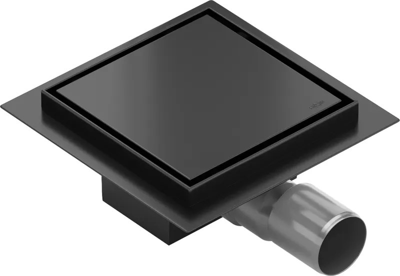 Mexen Flat-Q M13 scarico a pavimento quadrato 25 x 25 cm, nero - 1710025