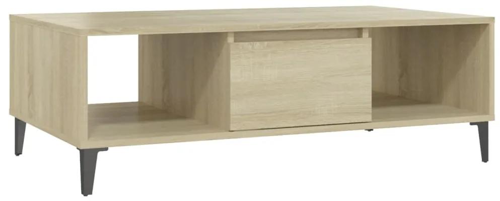 Tavolino da salotto rovere sonoma 103,5x60x35cm in truciolato